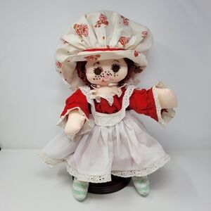 VINTAGE EUC 16" Handmade STRAWBERRY SHORTCAKE Cloth Doll
